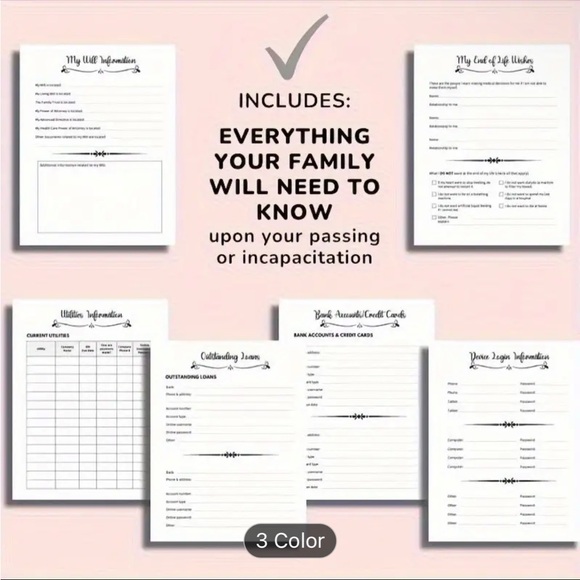 F$$k Im Dead Planner For Your Love Ones Once You Are No Longer Living. - Picture 7 of 9